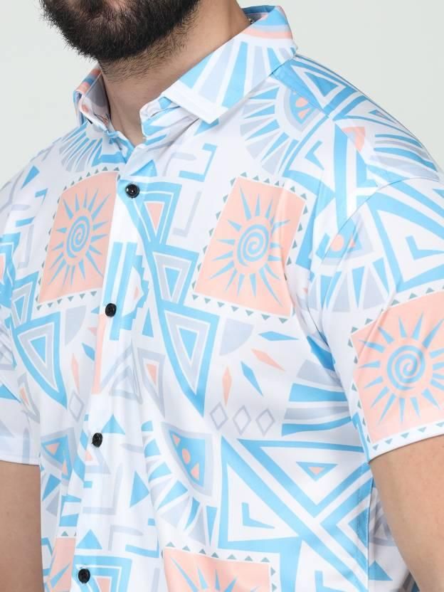 Men's Printed Rayon Half Sleeves Shirt
